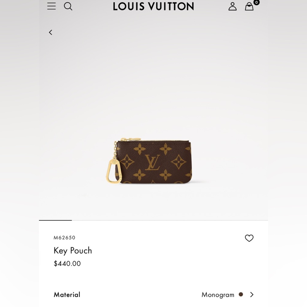 Louis Vuitton Monogram Key Pouch - Picture 3 of 4